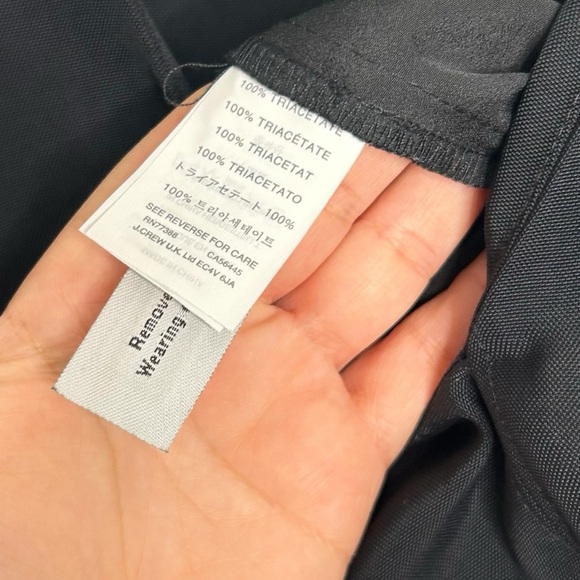 J.Crew Collection Black Short Sleeve blouson-style waist Keyhole Jumpsuit Size 2 - Picture 11 of 12